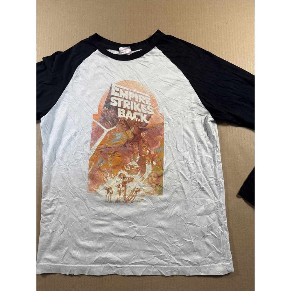 Star Wars The Empire Strikes Back Mens Large Raglan Baseball Shirt, VTG